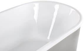 Ezüst szabadon álló fürdőkád 170 x 80 cm PINEL Beliani