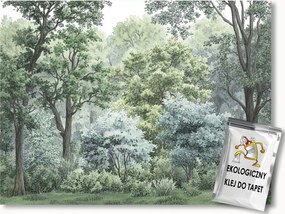 Fotótapéta Flizelina Grafika Természet Fák Erdő Park Zöld 400x280 ragasztó