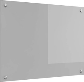vidaXL Konyhai splashback Világosszürke 80 x 60 cm edzett üveg
