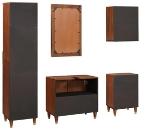 Fürdőszobai bútorok fiókkal ajtóval 5 pcs 38 x 33 x 160 cm