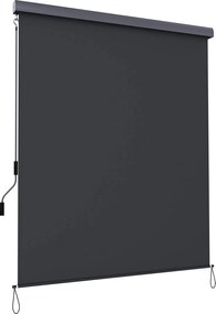 Függőleges napellenző, vízálló árnyékoló, szürke, 2,5 x 1,6 m (Ma x SZ)