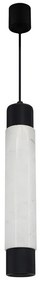 Csillár zsinóron MARBLE WHITE/BLACK 1xGU10/8W/230V