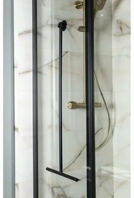 AQUALINE SQ121B padlóösszekötő 30 x 89 cm, fekete