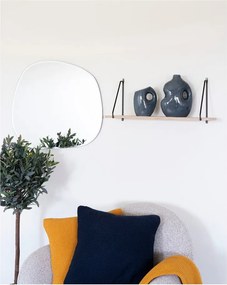 Sötétkék kerámia váza (magasság 18 cm) – House Nordic