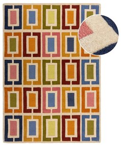 Kézi szövésű gyapjú szőnyeg 120x170 cm Retro Blocks – Flair Rugs