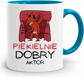 Színésznőnek Bögre Kék Születésnapi Ajándék fényképes nyomtatással