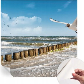 Fotótapéta Öntapadós Dekoratív tapéta Tengerparti tájkép 250x250 cm