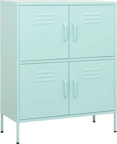 vidaXL mentazöld acél tárolószekrény 80 x 35 x 101,5 cm