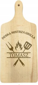 Vágódeszka Személyre szabott Ajándék Konyhamester Deszka (Név)