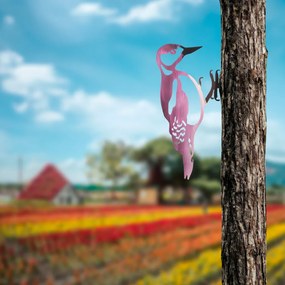 Bird fém kerti dísztárgy, 30×18 cm