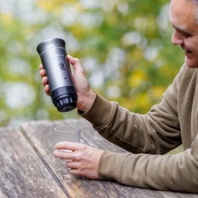 Aligator ACM002 - PortaCaffé hordozható, újratölthető 3 az 1-ben kávéfőző, 72W/7500 mAh, szürke