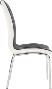 Étkezőszék, sötétszürke/fehér, GERDA New