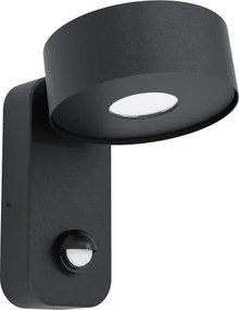 EGLO 98738 PALOSCO Fali Lámpa Mozgásérzékelővel Fekete LED IP44