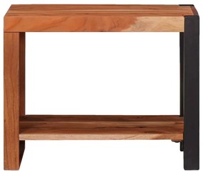 Könyvszekrény Barna, Fekete 50 x 30 x 40 cm Tömör Akácfa