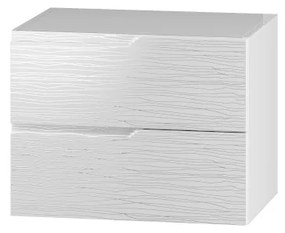 NICEA 60 S/2 fürdőszoba szekrényéhez, 60x46x44,9, fehér/minta