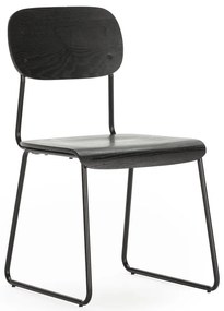 Fekete étkezőszék szett 2 db-os Aira – Marckeric