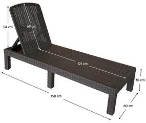Kerti nyugágy Zanjar (barna) . 1116564