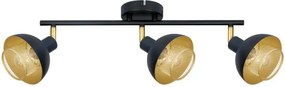 Mennyezeti Lámpa Fekete Savio ITALUX-SPL-27357-3-BK-GD
