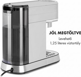 Klarstein Futura, eszpresszógép, 1450 W, 20 bar, 1,25 l, rozsdamentes acél