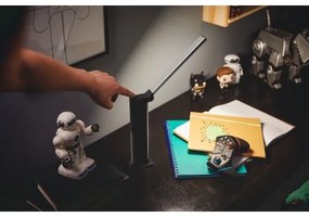 Philips AMBER LED/5W/5V érintős, állítható asztali lámpa, fekete