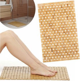 Fürdőszobaszőnyeg Bambusz Csúszásgátló Szőnyeg Gyorsan Száradó 50x80cm Nagy