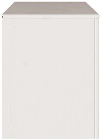TV Szekrény &quot;DRAMMEN&quot; Fehér 99x43x55 cm Tömbfa Fenyő