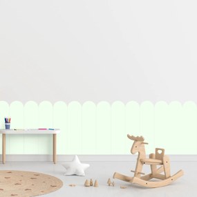 PIPPER. Textil öntapadó tapéta - Boltív - Menta színű Méret: 60cm, Szín: Sápadt