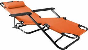 DIVERO Kerti összecsukható nyugágy orange