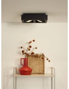 Lucide 09120/24/30 – LED Dimmelhető Spotlámpa ZEFIX 2×GU10/12W/230V Fekete