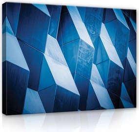 Vászonkép 80x60 Geometriai figurák kék absztrakt minimalizmus fényárnyék