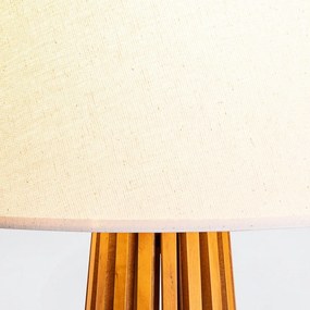 Quintiesse modern skandináv asztali lámpa slatted faipari elsqn-slatted-tlteak