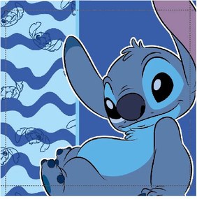 Disney Lilo és Stitch, A csillagkutya Ocean Waves kéztörlő, arctörlő, törölköző 30x30cm