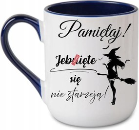 Bögre „Emlékezz, hogy nem öregszenek” Ajándék Sötétkék 330 coffee