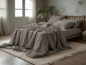 Muszlin ágyneműhuzat PURELY szürke Ágyneműhuzat mérete: 80 x 80 cm | 135 x 200 cm