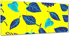 Vászonkép 180x90 Kék levelek Levelek