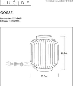 Asztali Lámpa Bronz GOSSE LUCIDE 13535-24-31