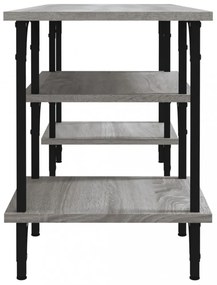 szürke sonoma színű szerelt fa TV-szekrény 102x35x45,5 cm