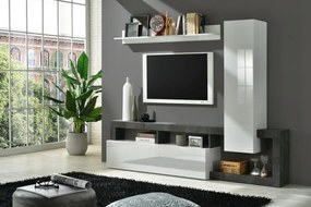 Hamburg TV állvány fehér, oxidált 219 cm