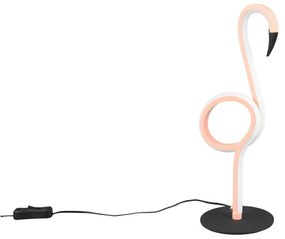 Rózsaszín LED asztali lámpa (magasság 35 cm) Ingo – Trio