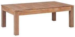 vidaXL természetes felületű tömör tíkfa dohányzóasztal 110 x 60 x...