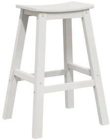 Bárszékek 9 db Fehér HDPE