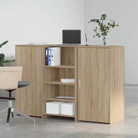 recepciós pult sonoma tölgy 155x50x103,5 cm szerelt fa