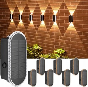 Homlokzati napelemes lámpa Ellasay SX-Warm 16x5cm IP65 Led Up Down 3