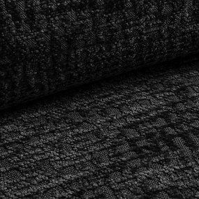 Fekete kinyitható-tárolóhelyes sarokkanapé Kalena – Makamii