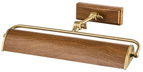 Elstead WINCHFIELD-PLM-AB-OAK - Képmegvilágító WINCHFIELD 2xE14/40W/230V tölgy