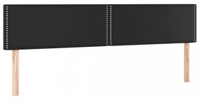 fekete műbőr LED-es fejtámla 160 x 5 x 78/88 cm