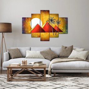 Festett egyiptomi piramisok képe (150x105 cm)
