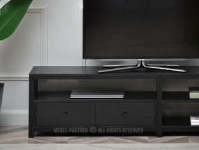 TV asztal/szekrény Elena (fekete fa + fekete). 1111723