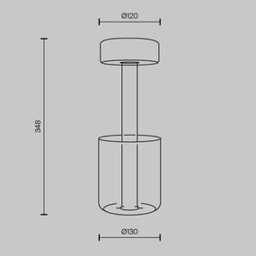 Maytoni MOD229TL-L3W3K1 - LED állítható fényerejű hordozható asztali lámpa 3W/5V