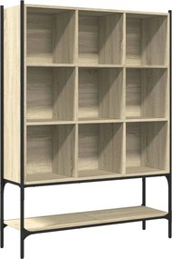 vidaXL sonoma tölgy színű szerelt fa könyvszekrény 102x30x141,5 cm